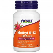NOW Methyl B-12 1000 mcg - 100 леденцов