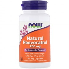 NOW Natural Resveratrol 200 mg - 60 капсул