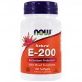 NOW Vitamin E-200 Mixed Tocopherols - 100 гел. капсул