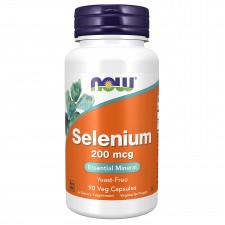 NOW Selenium 200 mcg - 90 вег.капсул