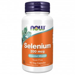 NOW Selenium 200 mcg - 90 вег.капсул