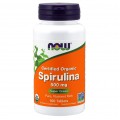NOW Spirulina Organic 500 mg - 100 таблеток