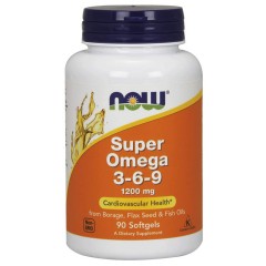 NOW Super Omega 3-6-9 1200 mg - 90 гел.капсул