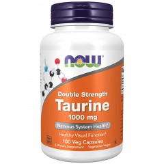 Таурин NOW Taurine Double Strength 1000 mg - 100 вег.капсул