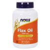 Льняное масло NOW Flax Oil Organic 1000 mg - 100 гел.капсул (фото-0)