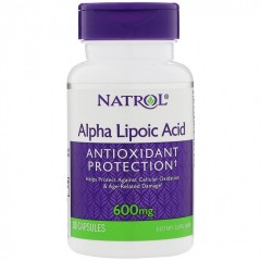 Отзывы Альфа-липоевая кислота Natrol Alpha Lipoic Acid 600 мг - 30 капсул