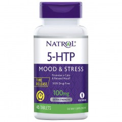 5-гидрокситриптофан Natrol 5-HTP Time Release 100 mg - 45 таблеток