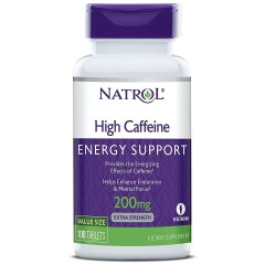 Кофеин Natrol High Caffeine 200 mg - 100 таблеток