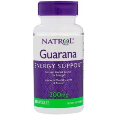 Энергетик Natrol Guarana 200 мг - 90 капсул