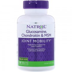 Для суставов и связок Natrol Glucosamine Chondroitin & MSM - 150 таблеток
