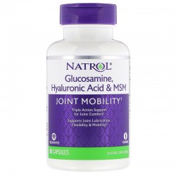 Natrol Hyaluronic Acid MSM Glucosamine - 90 капсул