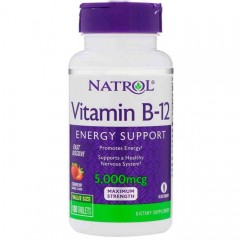 Отзывы Natrol Vitamin B-12 5000 mcg Fast Dissolve - 100 таблеток