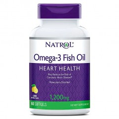 Natrol Omega-3 Fish Oil 1200 mg - 60 капсул со вкусом