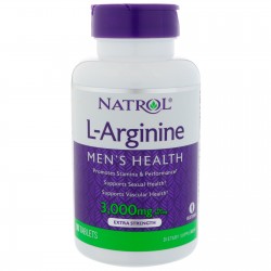 Natrol L-Arginine 3000 мг - 90 таблеток