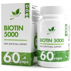 Биотин (Витамин В7) NaturalSupp Biotin 5000 - 60 капсул