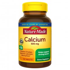 Кальций с витамином Д3 Nature Made Calcium 500 mg with Vitamin D3 400 IU - 130 таблеток