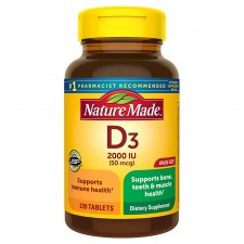 Nature Made Vitamin D3 2000 IU (50 mcg) - 220 таблеток (до 11.22)