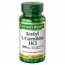 Nature's Bounty Acetyl L-Carnitine HCI 400 mg with Alpha Lipoic Acid 200 mg - 30 капсул