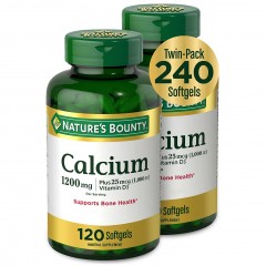 Nature’s Bounty Calcium 1200 mg plus Vitamina D3 1000 IU (25 mcg) - 240 гел.капсул (2 шт по 120)