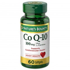 Nature's Bounty Co Q10 100 mg plus L-Carnitine - 60 гелевых капсул