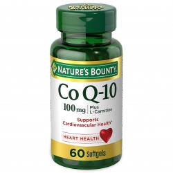 Nature's Bounty Co Q10 100 mg plus L-Carnitine - 60 гелевых капсул (01.24)