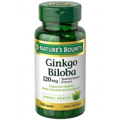 Гинкго Билоба Nature's Bounty Ginkgo Biloba 120 mg - 100 капсул