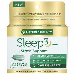 Nature's Bounty Sleep 3 Stress Support - 56 трехслойных таблеток