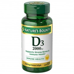 Nature's Bounty Vitamin D3 2000 IU (50 mcg) - 150 капсул (срок 12.23)