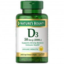 Nature's Bounty Vitamin D3 2000 IU (50 mcg) - 240 капсул