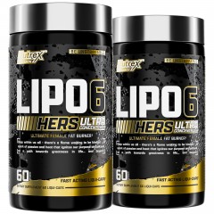 Жиросжигатель для женщин Nutrex Lipo-6 Black Hers Ultra Concentrate - 120 капс (USA Version) (2 шт по 60 капсул)