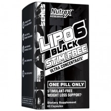 Nutrex Жиросжигатель Lipo-6 Black Stim-Free Ultra Concentrate - 60 капсул