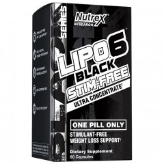 Отзывы Жиросжигатель Nutrex Lipo-6 Black Stim-Free Ultra Concentrate - 60 капсул