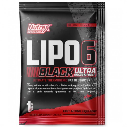 Жиросжигатель Nutrex Lipo-6 Black Ultra Concentrate - 1 капсула, пробник (USA Version)