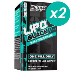 Жиросжигатель для женщин Nutrex Lipo-6 Black Hers Ultra Concentrate - 120 капс (USA Version) (2 шт по 60 капсул)