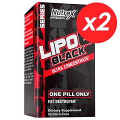 Жиросжигатель Nutrex Lipo-6 Black Ultra Concentrate - 120 капсул (USA Version) (2 шт по 60 капсул)