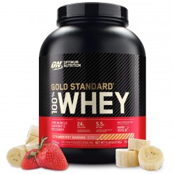Optimum Nutrition 100% Whey Gold Standard - 2270 грамм клубника-банан