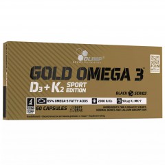 Омега 3 с витаминами Д3 и К2 Olimp Gold Omega 3 D3+K2 Sport Edition - 60 капсул