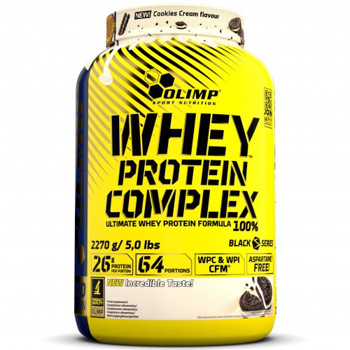 Olimp Whey Protein Complex 100% - 2270 грамм (банка) ваниль