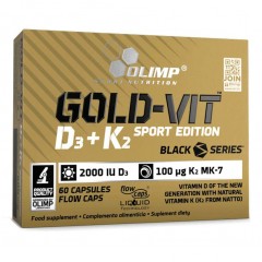 Отзывы Olimp Gold-Vit D3+K2 2000 IU Sport Edition - 60 капсул