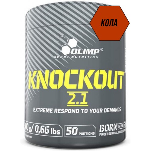 Предтреник Olimp Knockout 2.1 - 300 грамм (новая версия!) (01/04/21.01.24)