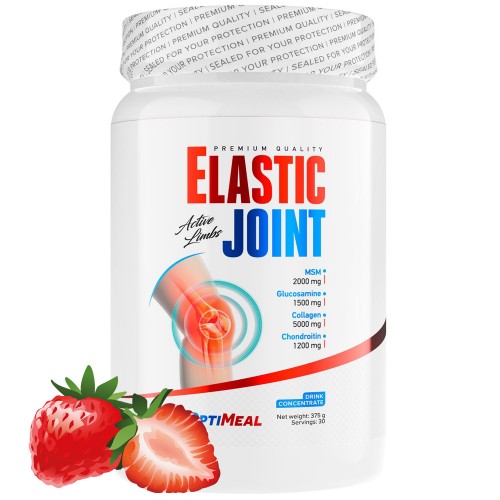 Для суставов и связок  OptiMeal Elastic Joint - 375 грамм клубника