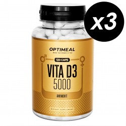 OptiMeal VITA D3 5000 - 360 капсул (3 шт по 120 капс) (срок 02.23)