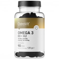 OstroVit Omega 3 D3+K2 - 90 капсул