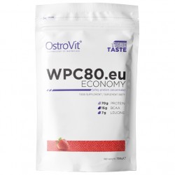 OstroVit Сывороточный протеин WPC80.eu Economy - 700 грамм клубника