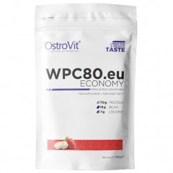 OstroVit Сывороточный протеин WPC80.eu Economy - 700 грамм клубника-банан