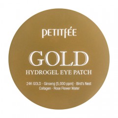 PETITFEE Патчи для глаз гидрогель с золотом - 60 шт.