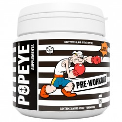 Popeye Supplements Pre-Workout - 250 грамм апельсин-маракуйя