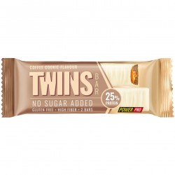Power Pro протеиновый батончик Twins Bar - 40 грамм кофейное печенье