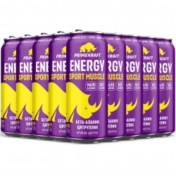 Prime Kraft Energy Sport Muscle - 12х450 мл (цитрус)