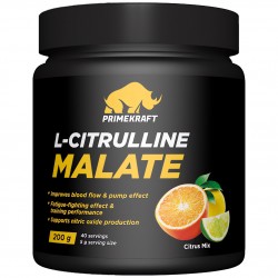 Prime Kraft L-Citrulline Malate - 200 грамм цитрусовый микс